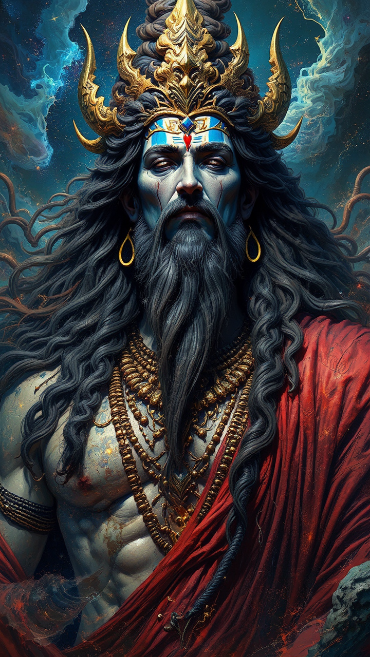 God Shiva in Cosmic