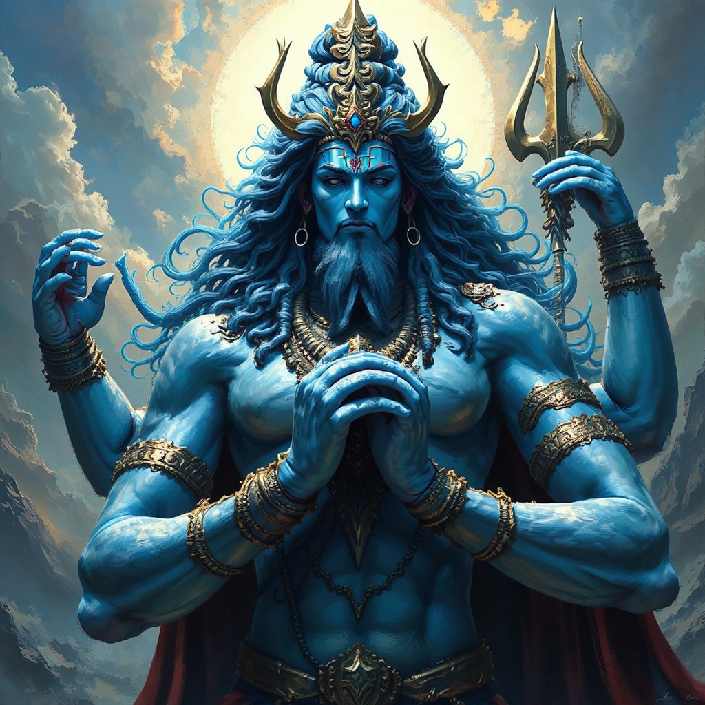 God Shiva with four