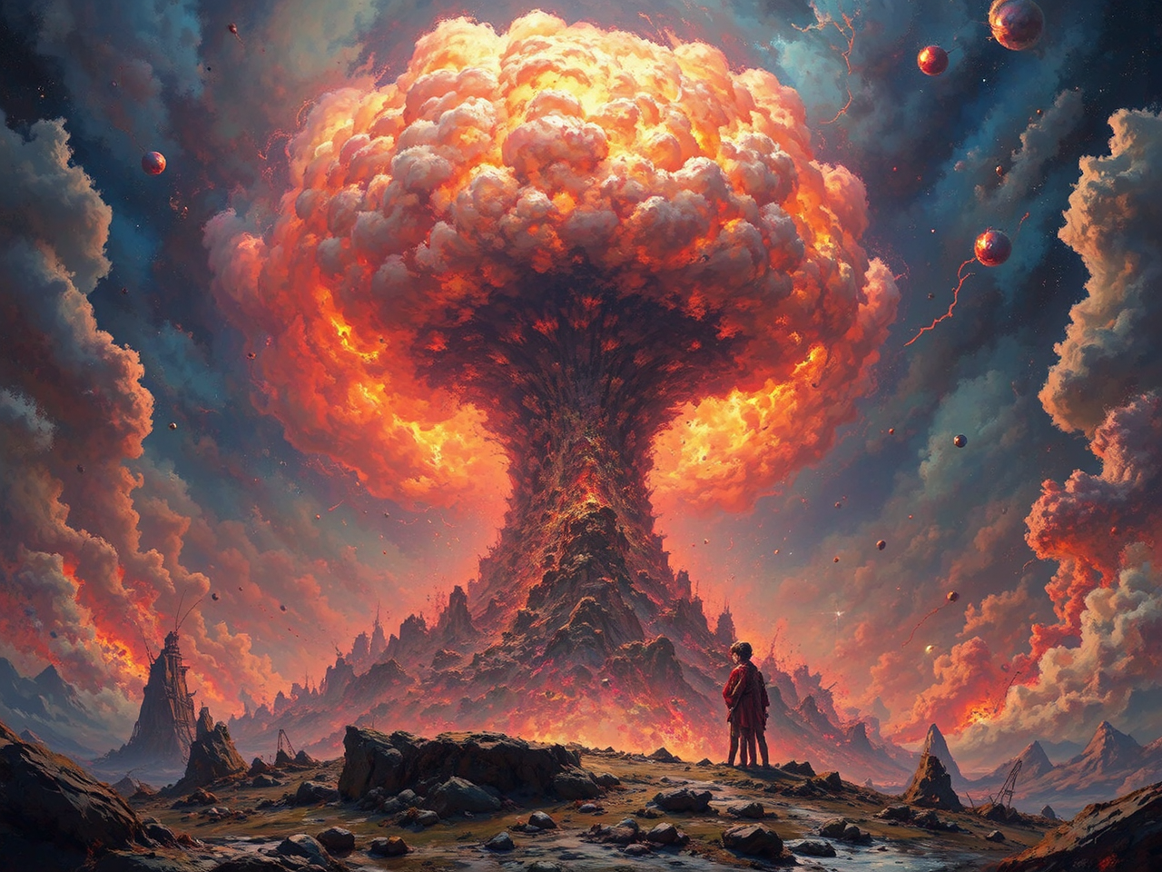 Girl casts magic nuclear