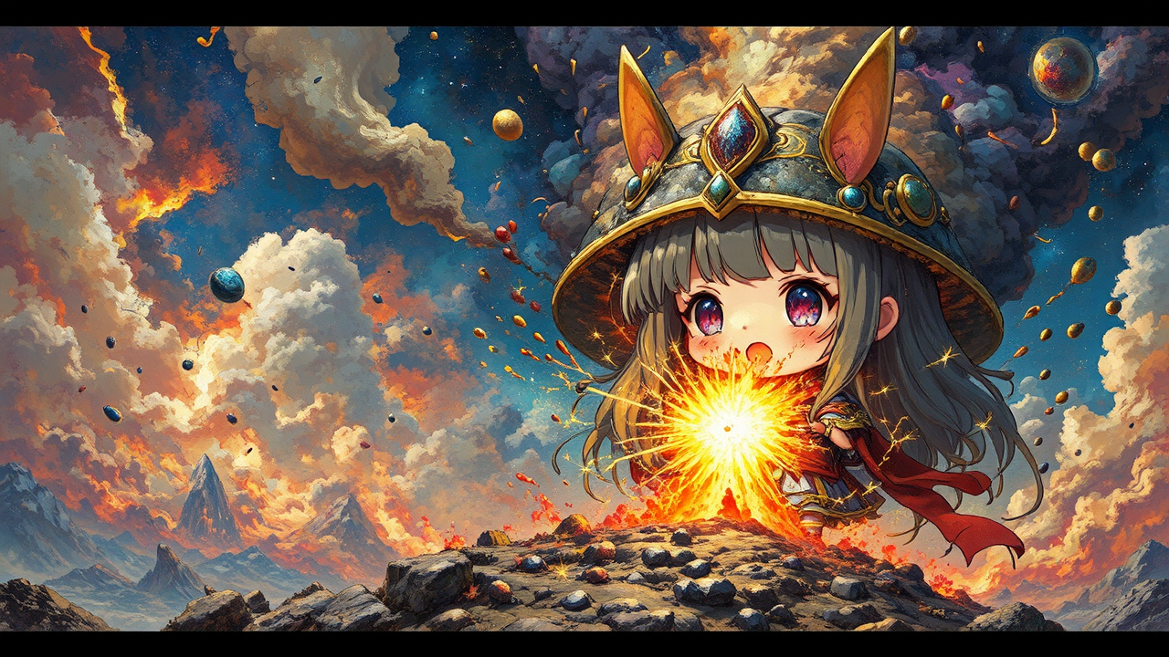 Megumin casts a nuclear