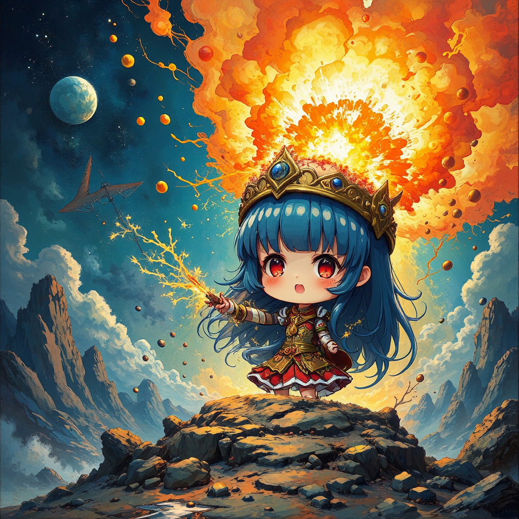 Girl casts nuclear explosion