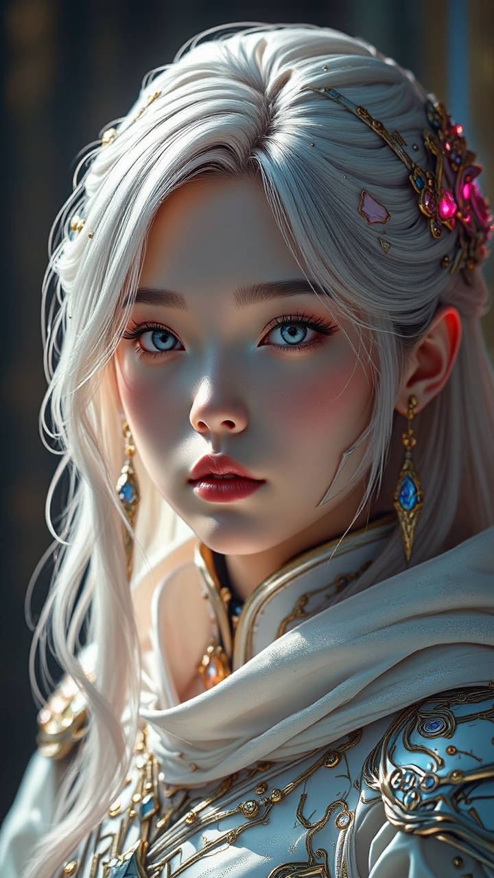 Young female mecha pilot.