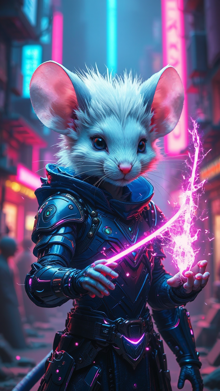 Mouse casts magic in