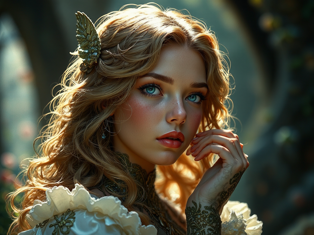 Elegant digital fantasy artwork