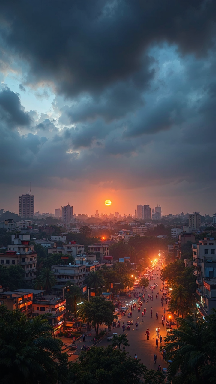 Cityscape of a metropolitan