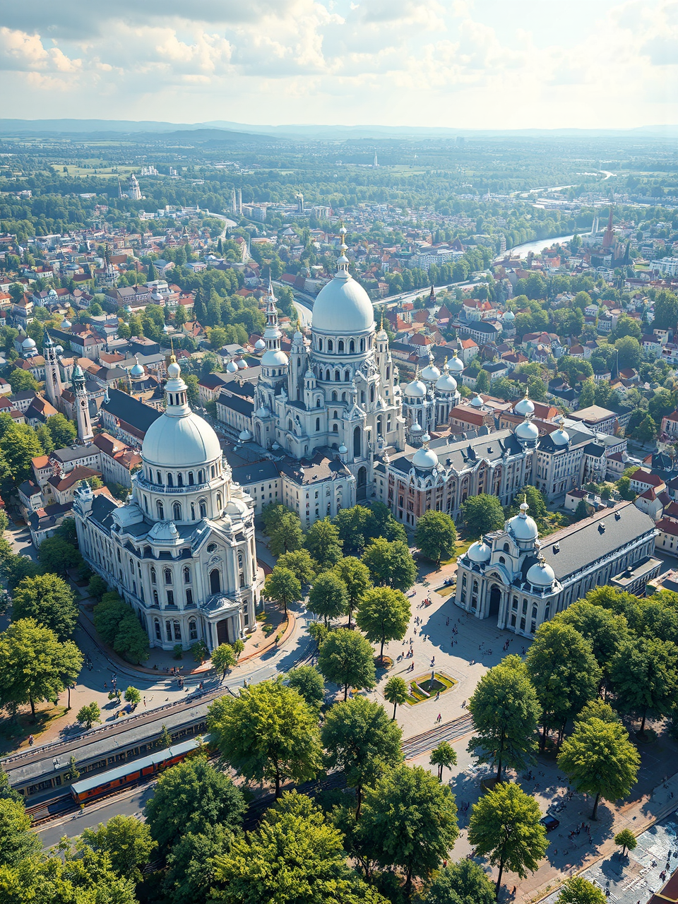 Cityscape of Liege, Belgium