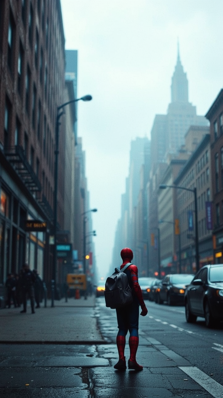 Spiderman attends New York