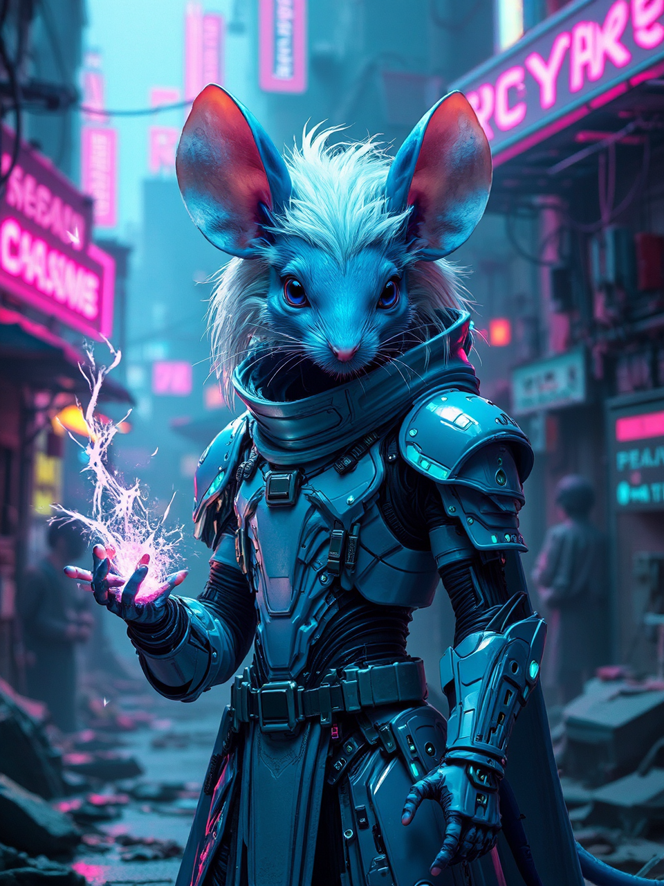 Mouse technomage casts techno